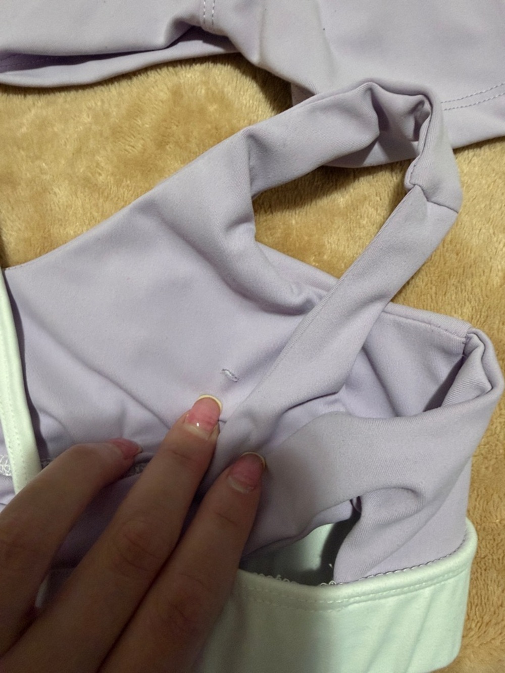 Lilac & White Performance Bike Shorts - Picture 8 of 13